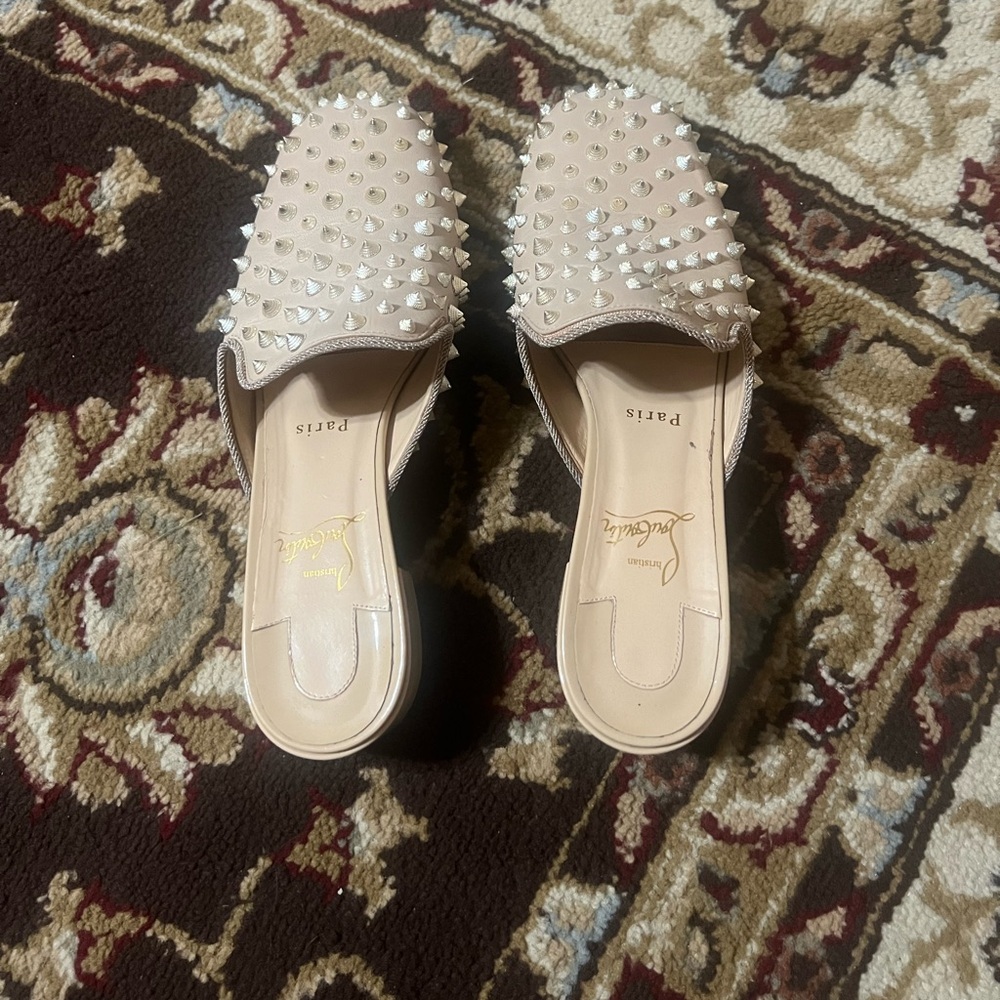 Christian Louboutin MULACONKA Studded Spike Slide
Mule Sandals Shoes
